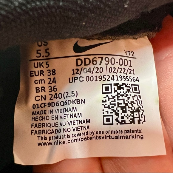 NIKE BETRUE React Infinity Run Flyknit 2 Be True - DD6790-001 - Sz M5.5/W7 - Picture 14 of 16